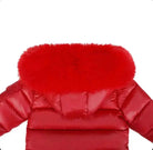 Red Fur Hood Unisex Coat 12m- 7 Years - In Stock