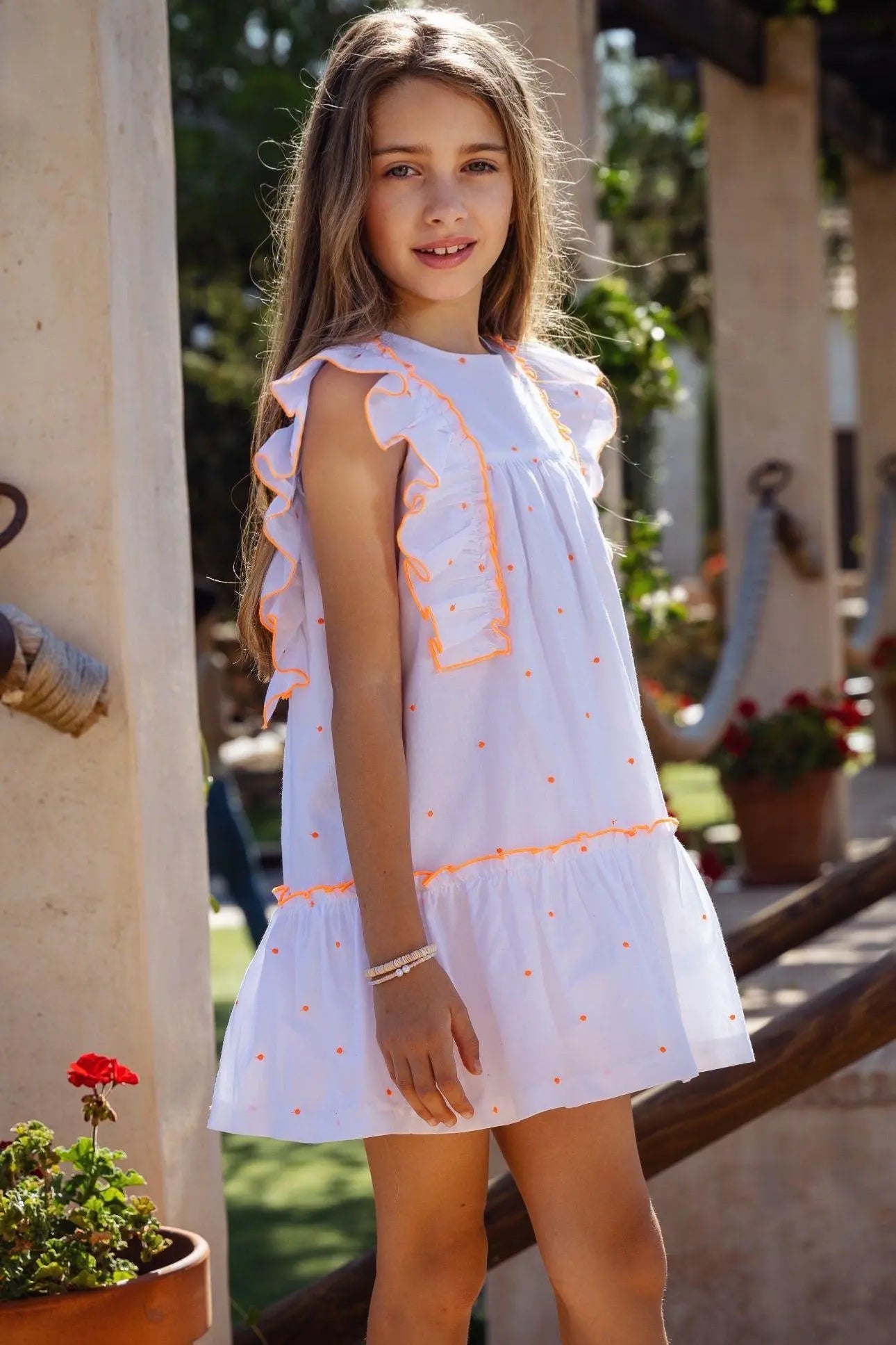Rochy Girls Neon Star A Line Dress - Dainty Delilah