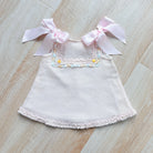 SS26 Baby Girls Pink Open Back Tulle Dress Dainty Delilah