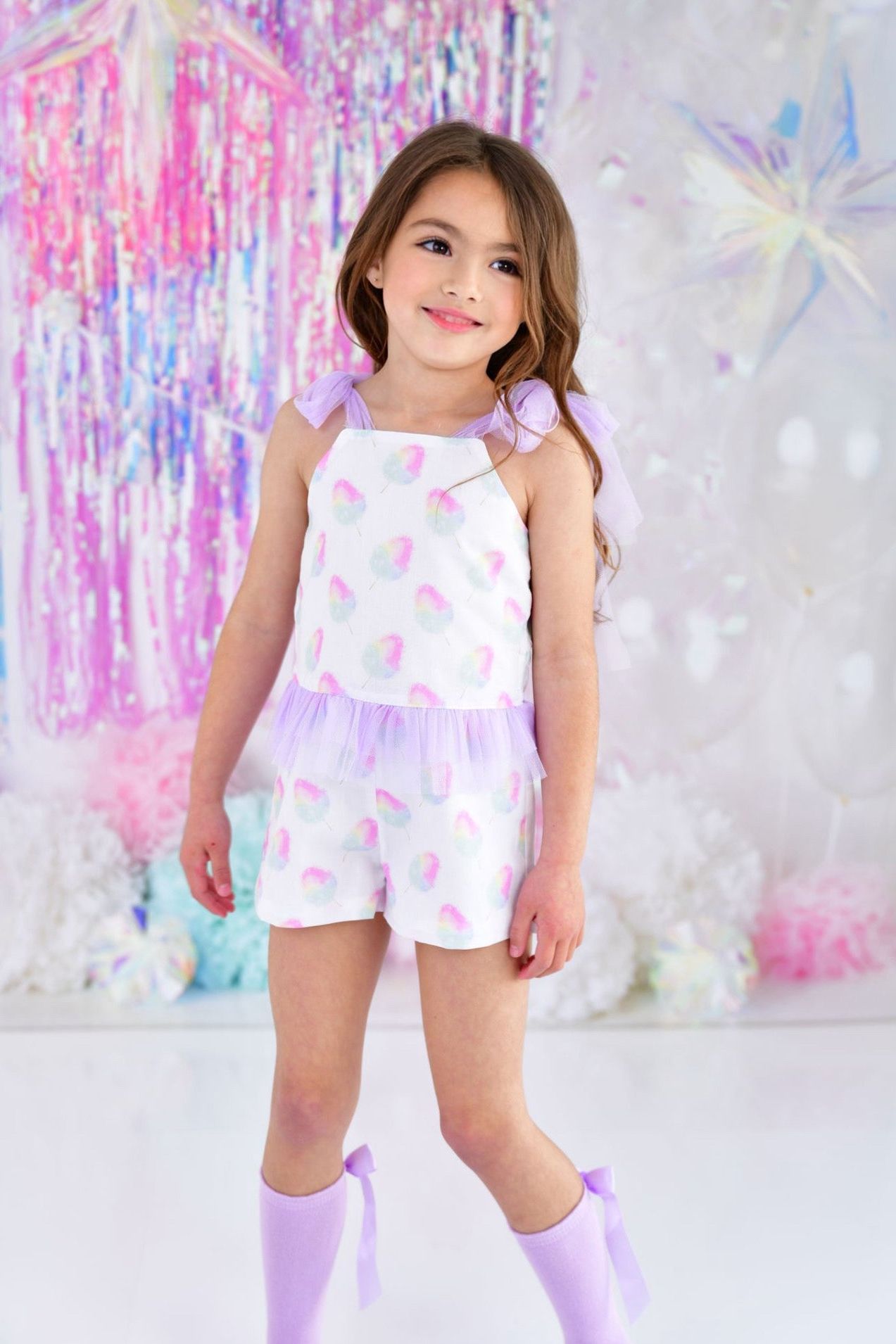 SS24 Babine Girls Candy Floss Tulle Jumpsuit Dainty Delilah