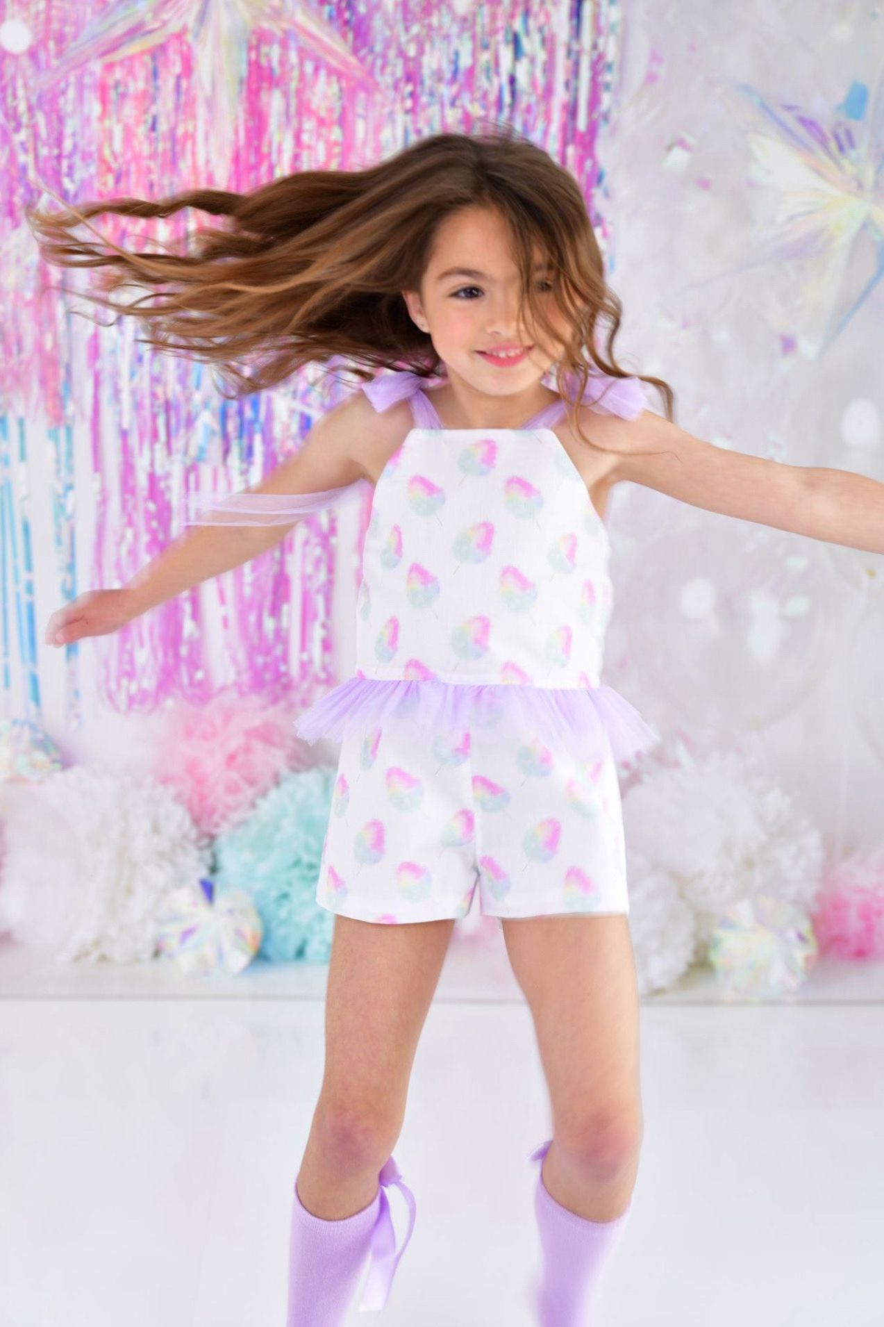 SS24 Babine Girls Candy Floss Tulle Jumpsuit Dainty Delilah