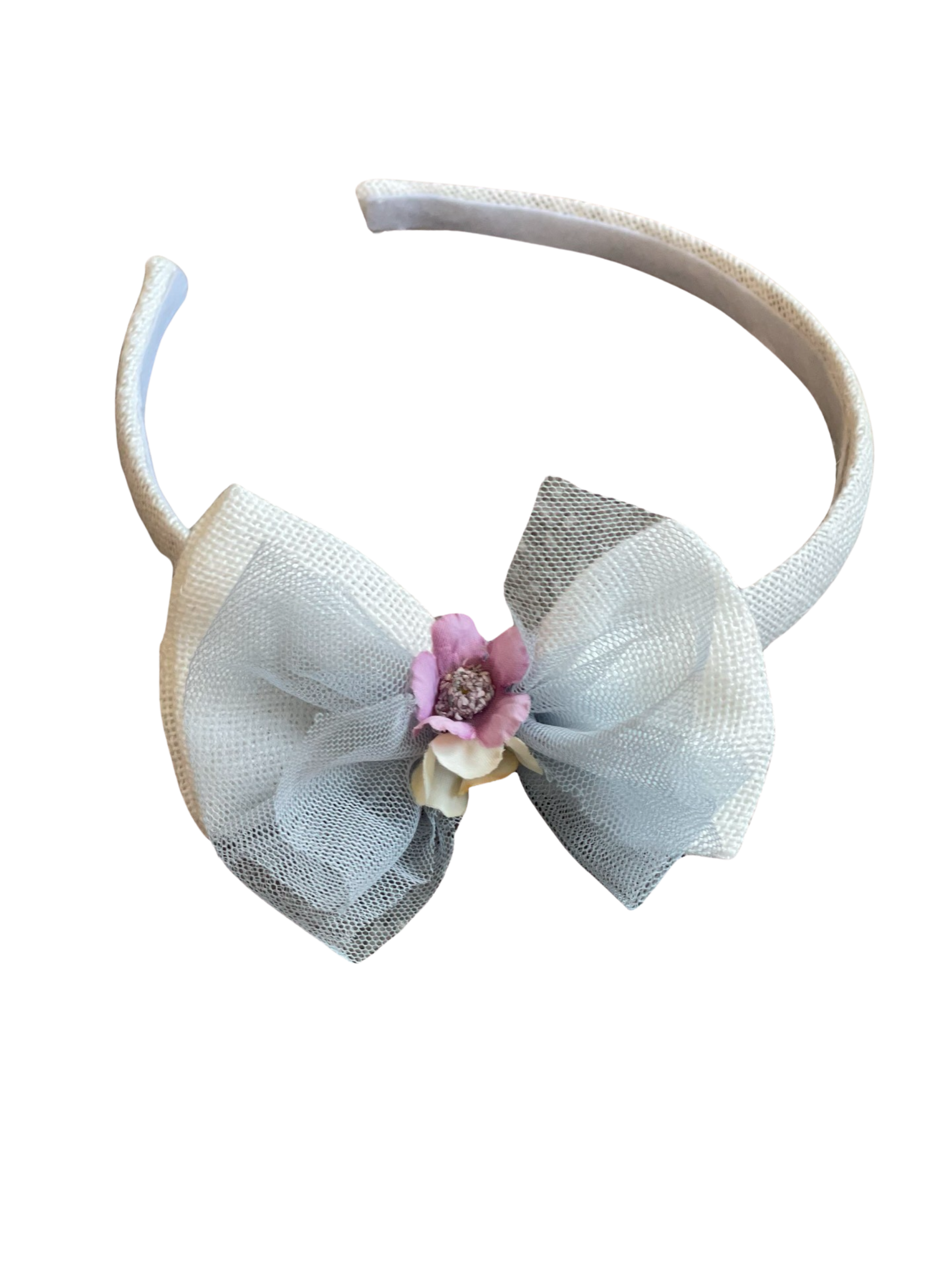 SS24 Basmarti Blue Tulle Headband Dainty Delilah