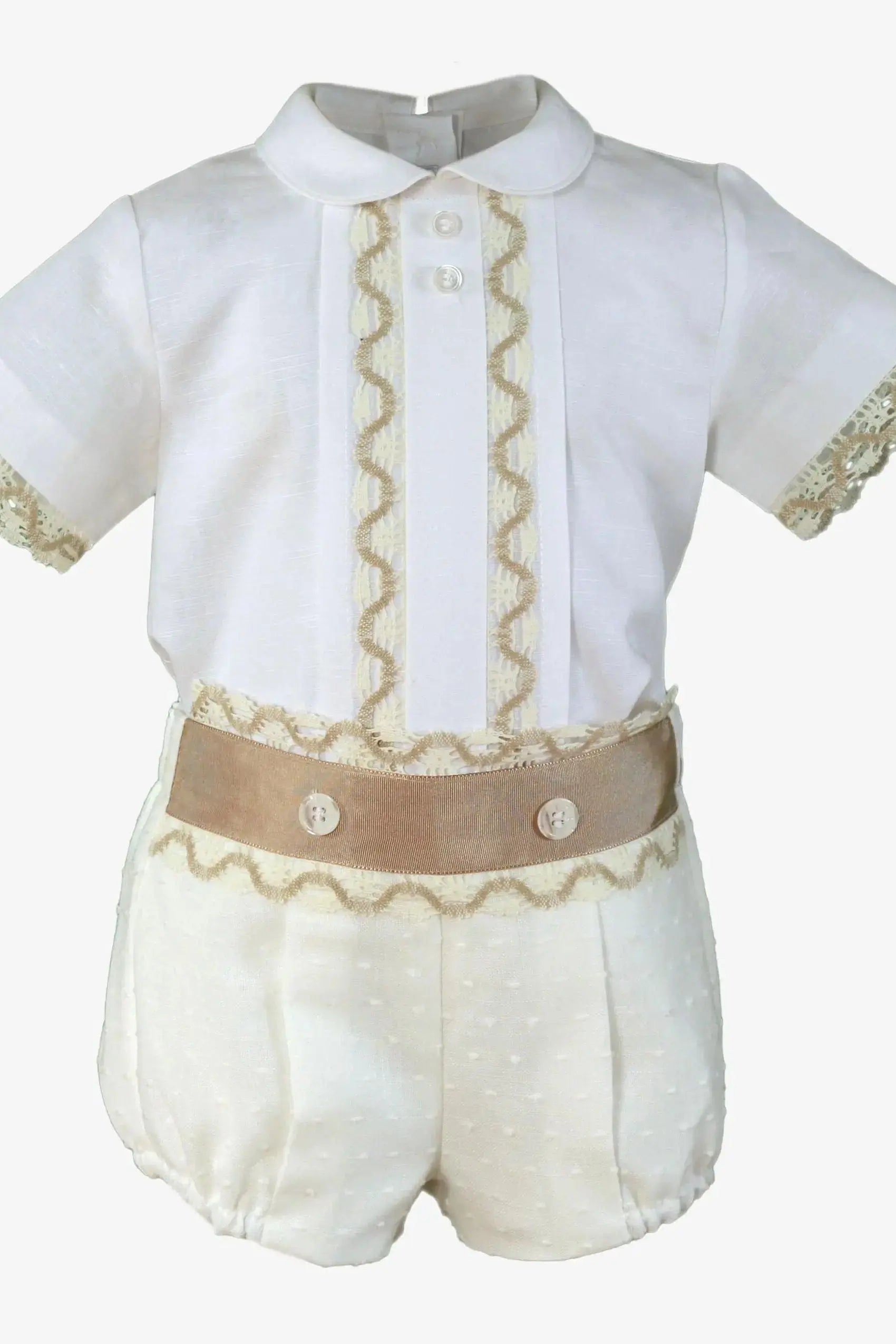 SS25 Baby Boys Miranda Cream Suit Dainty Delilah