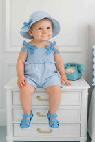 SS25 Baby Girls Miranda Candy Stripe Jumpsuit & Hat