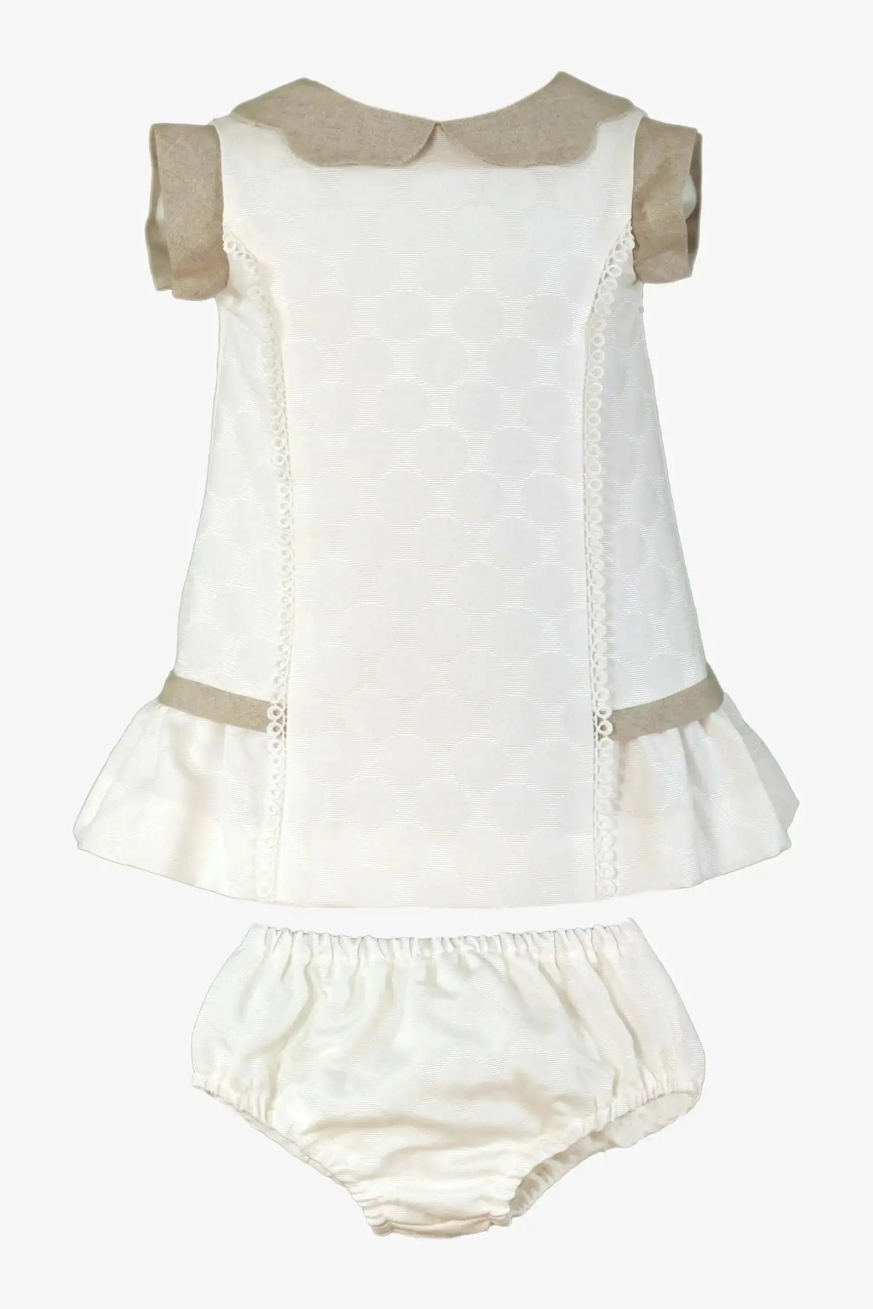 SS25 Baby Girls Miranda Cream Dress & Knickers Dainty Delilah