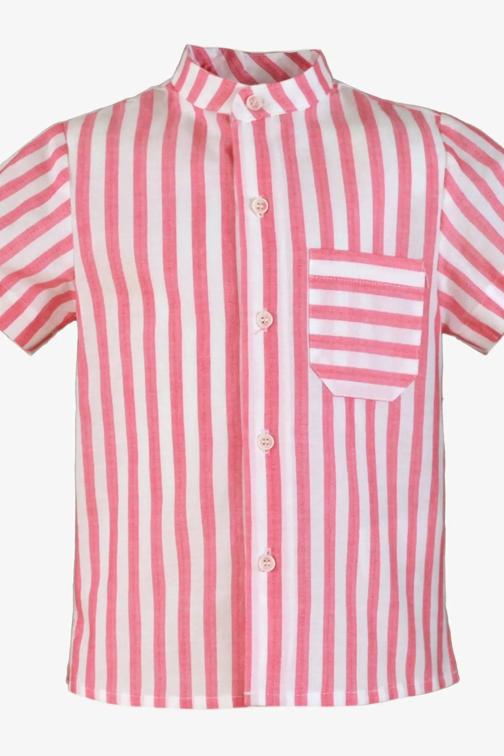 SS25 Boys Miranda Candy Stripe Shirt & Short Set Dainty Delilah