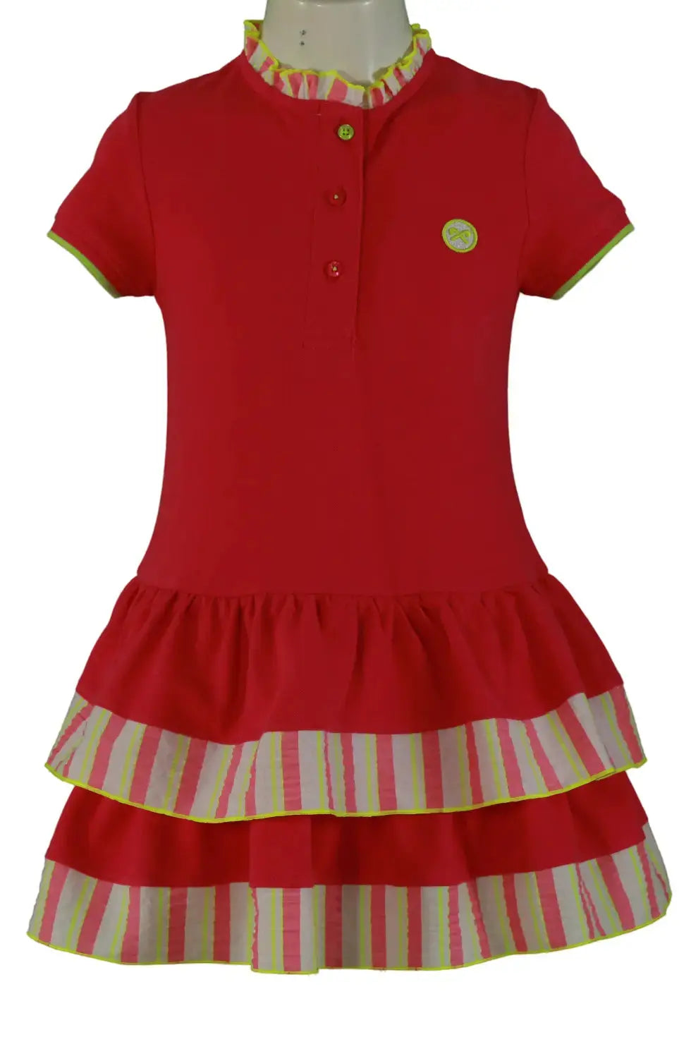 SS25 Girls Miranda Neon Tennis Dress Dainty Delilah