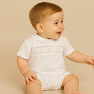 SS25 Dainty Delilah Abel Romper - traditonal baby boy clothes