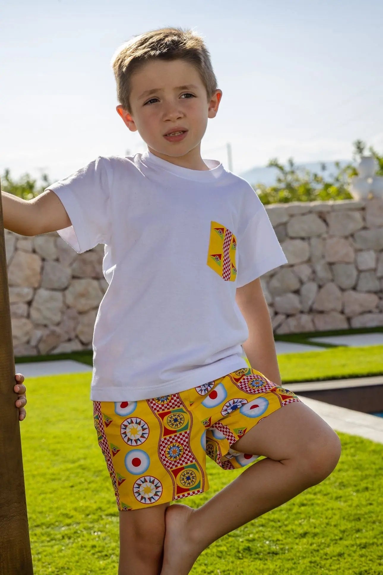 SS25 Rochy Boys Estrella T-Shirt & Swim Shorts - Dainty Delilah