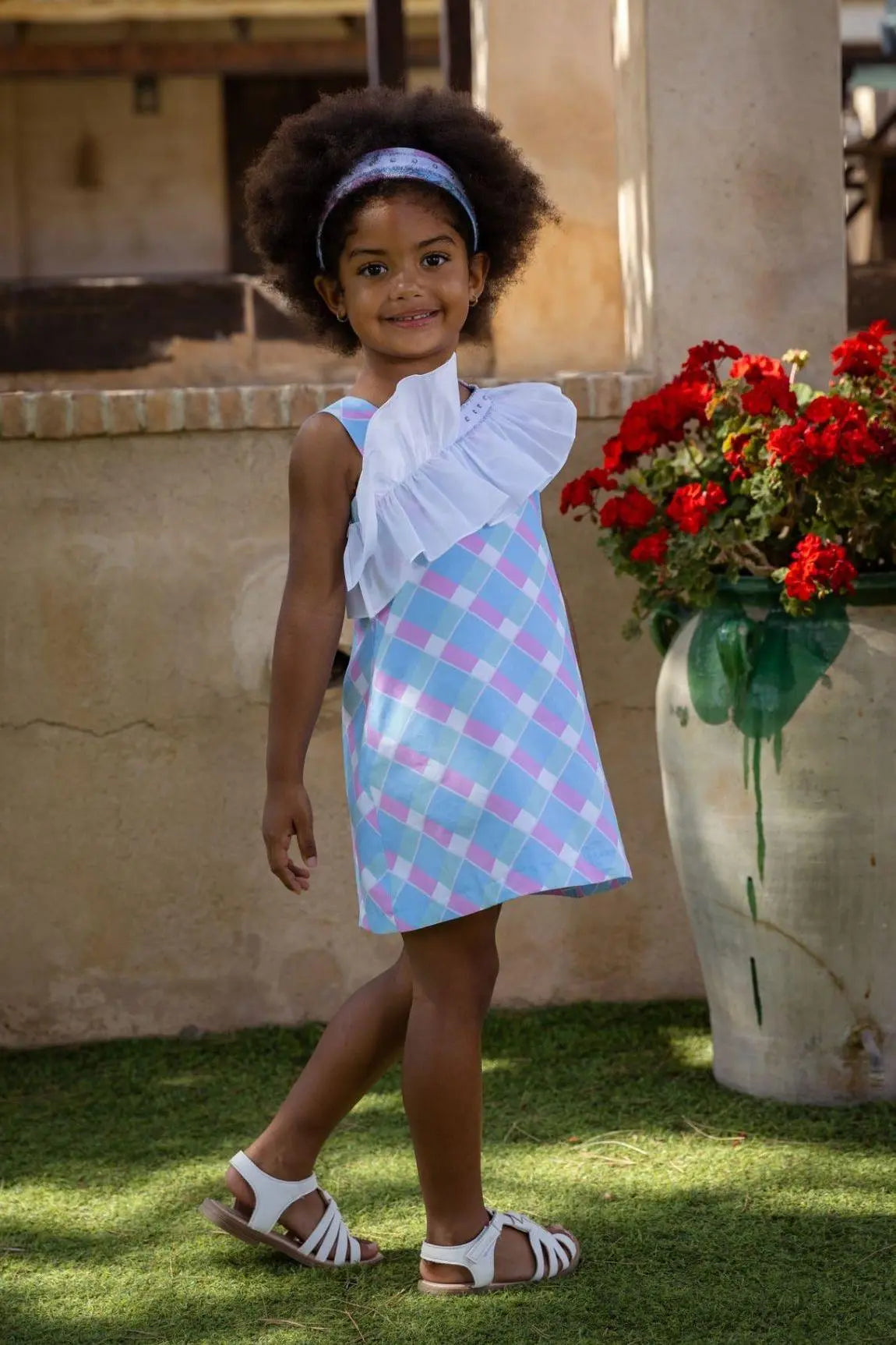 SS25 Rochy Girls Barbie Pastel A Line Dress - Dainty Delilah