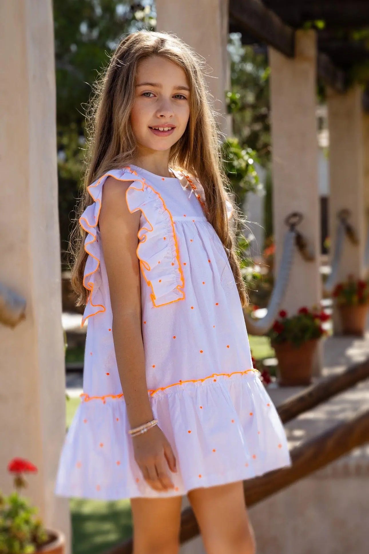 SS25 Rochy Girls Neon Star A Line Dress - Dainty Delilah