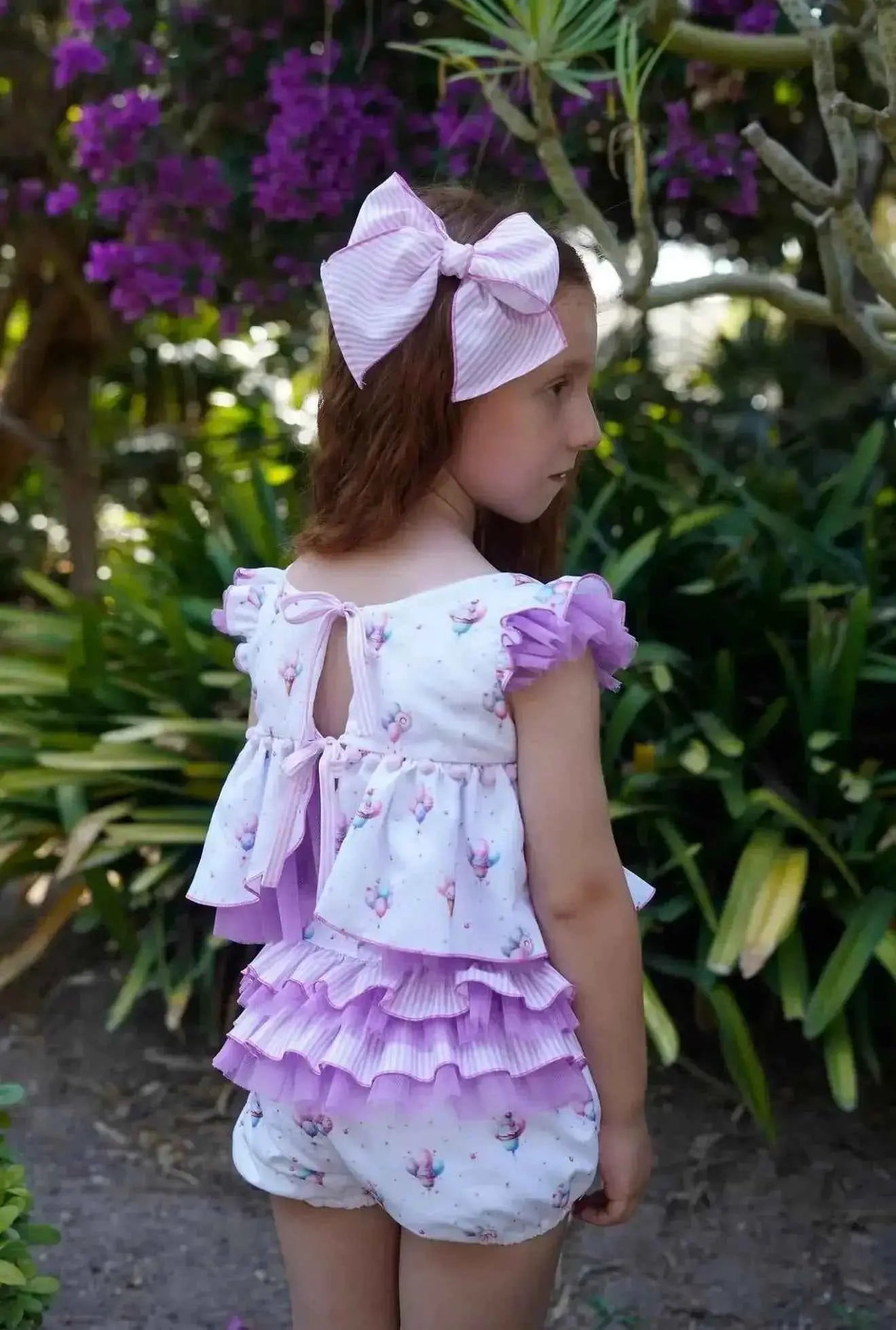SS26 Babine Girls Balloon Tulle Jam Pant Set