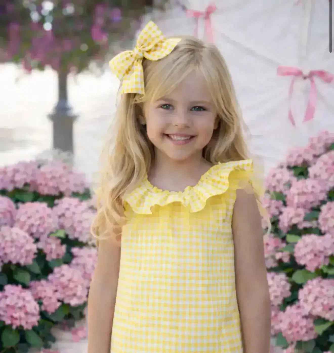 SS26 Babine Girls Gingham Hair Bow