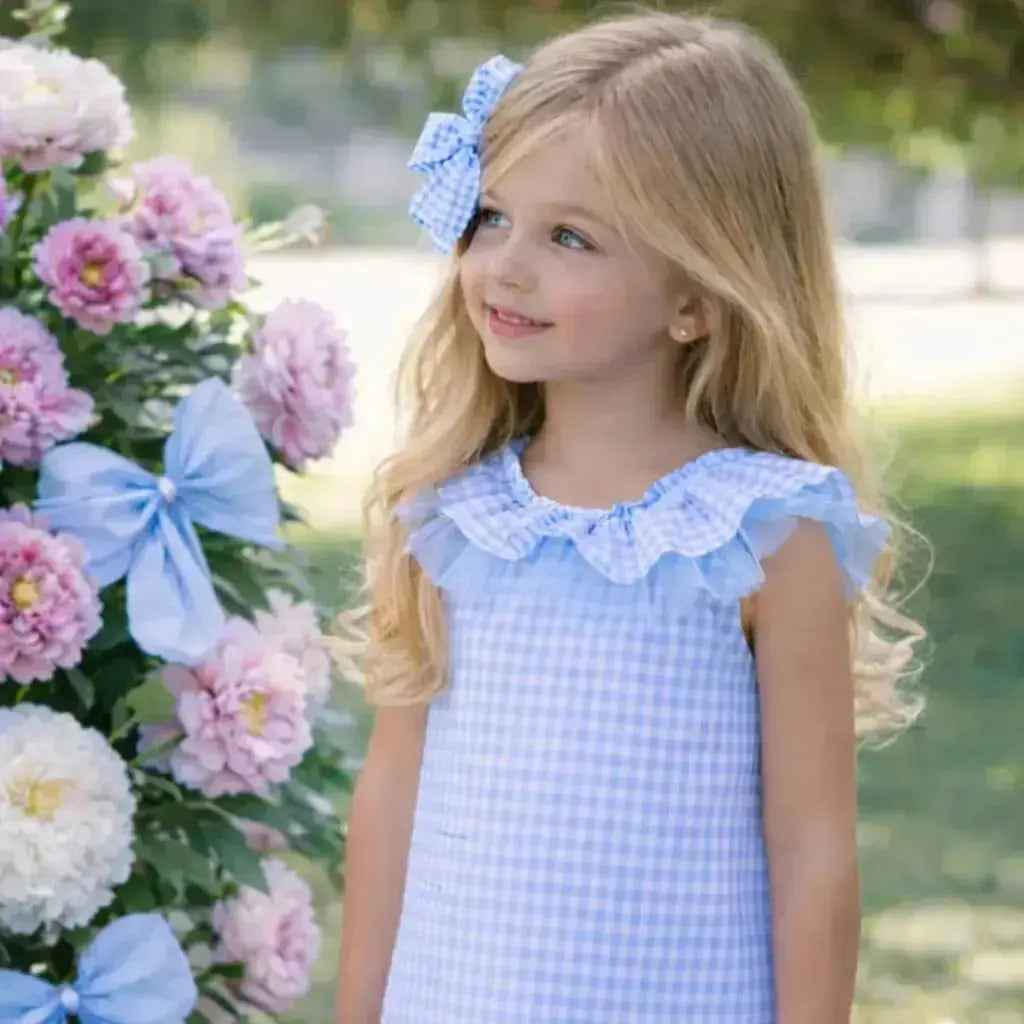 SS26 Babine Girls Gingham Hair Bow