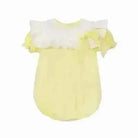 SS26 Baby Girl Lemon Plumetis Romper