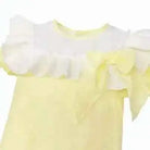 SS26 Baby Girl Lemon Plumetis Romper