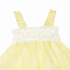 SS26 Baby Girls Lemon Ruffle Dress & Knickers Dainty Delilah