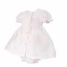 SS26 Baby Girls Pink Button Smock Dress & Knickers Dainty Delilah