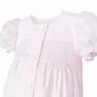 SS26 Baby Girls Pink Button Smock Romper