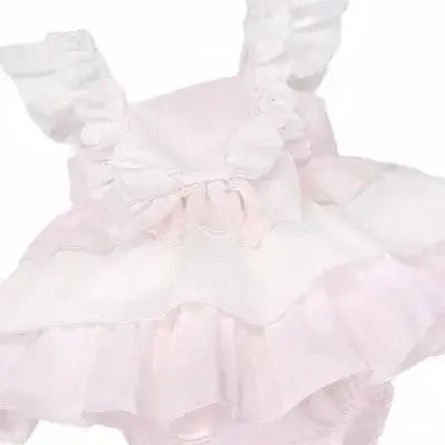 SS26 Baby Girls Pink Frilly Summer Dress & Knickers Dainty Delilah