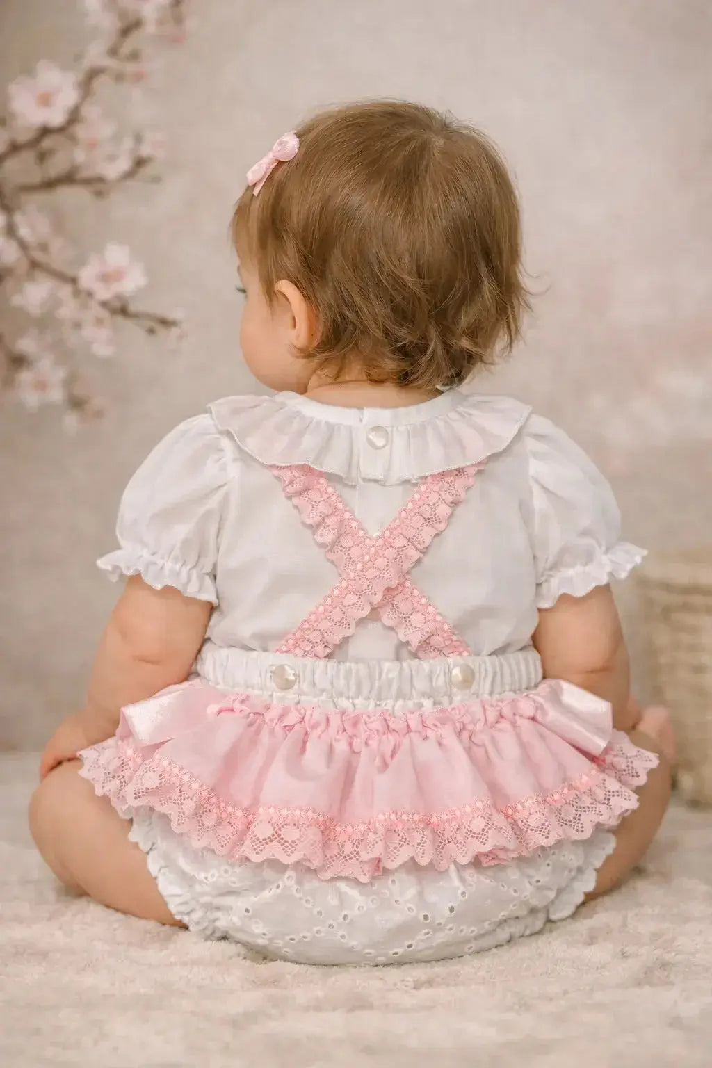 SS26 Baby Girls Pink Shirt & Jam Pant Set Dainty Delilah