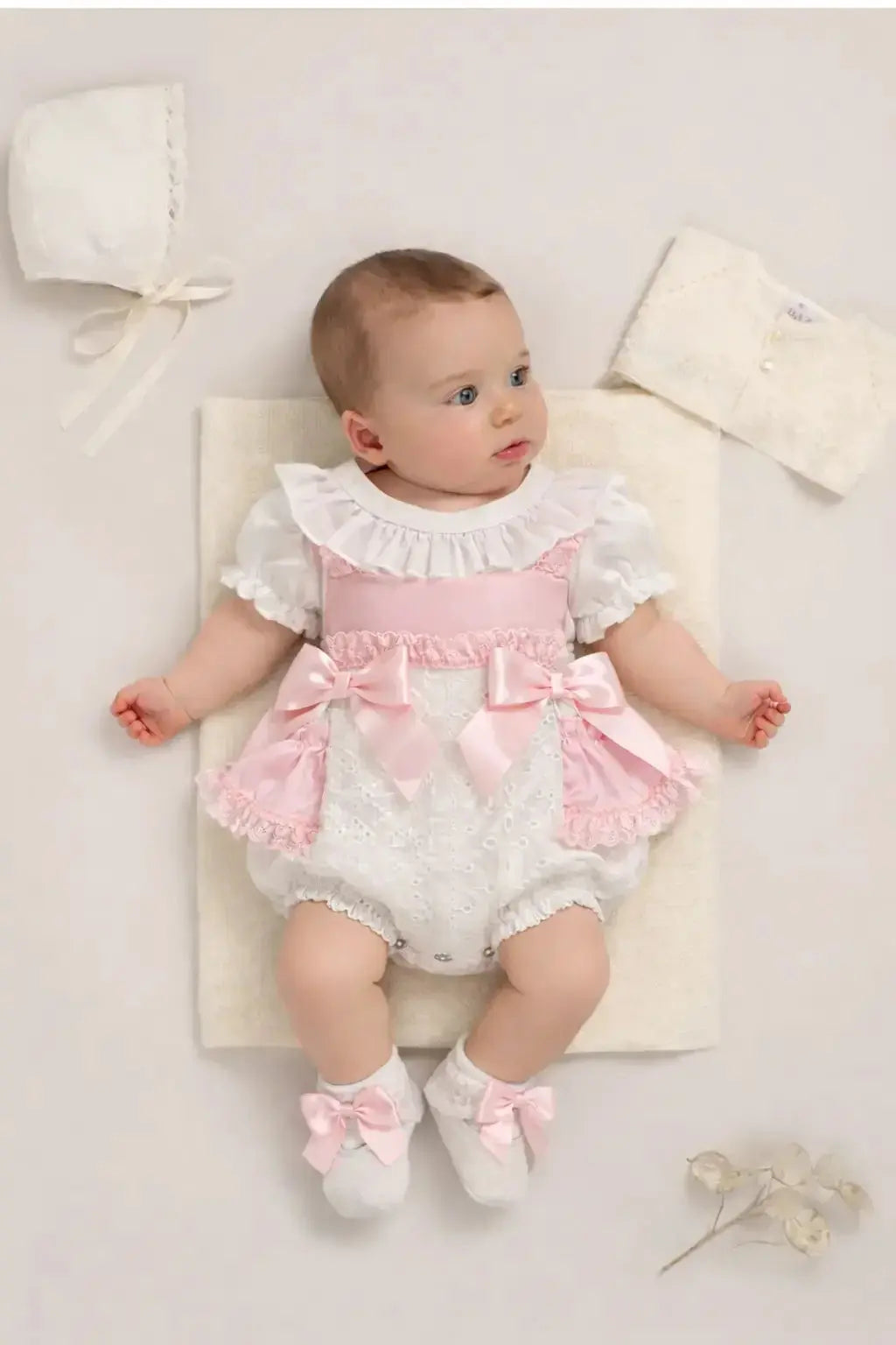 SS26 Baby Girls Pink Shirt & Jam Pant Set Dainty Delilah