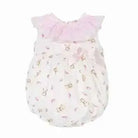 SS26 Baby Girls Pink Teddy Smock Romper