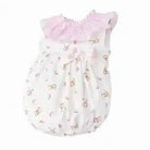 SS26 Baby Girls Pink Teddy Smock Romper