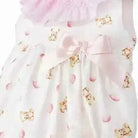 SS26 Baby Girls Pink Teddy Smock Romper