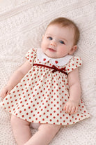 SS26 Baby Girls Strawberry Traditional Dress Dainty Delilah