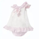 SS26 Baby Girls White Embroidery Dress & Knickers Dainty Delilah