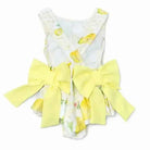 SS26 Girls Summer Lemon Frilly Bow Swimming Costume