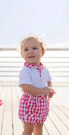 SS26 Miranda Baby Boys Red Check Shirt & Short Set