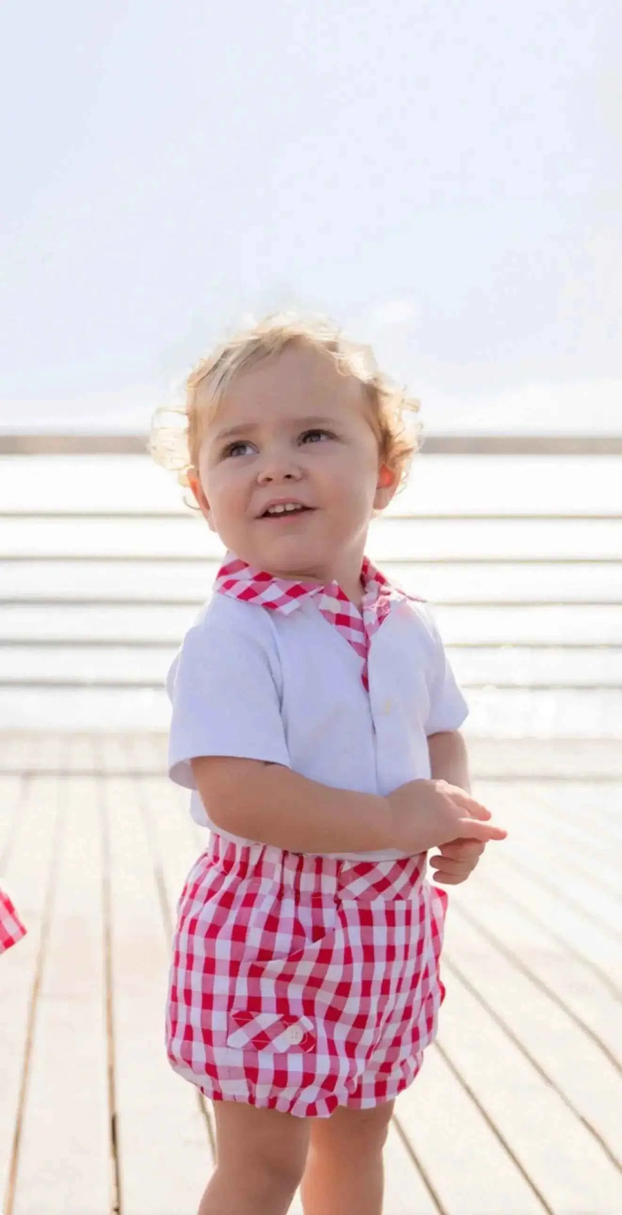 SS26 Miranda Baby Boys Red Check Shirt & Short Set

Classic red check short-sleeved shirt and matching shorts for warm weather. Sizes available: 6 Months, 12 Months, 18 Months, 24 Months, 30 Months.