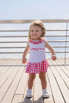 Miranda Baby Girls Red & White Check Summer Dress Miranda