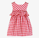 SS26 Miranda Girls Red & White Check Sun Dress