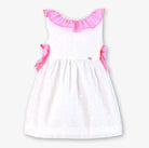 Miranda Girls White & Neon Pink Sun Dress Miranda
