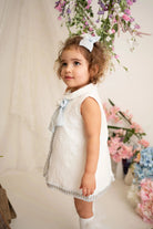 SS26 Naxos Baby Girls Blue Chanel Dress & Knickers Naxos