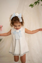 SS26 Naxos Baby Girls Blue Chanel Dress & Knickers Naxos