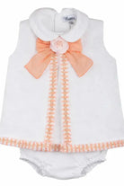 SS26 Naxos Baby Girls Peach Chanel Dress & Knickers Naxos