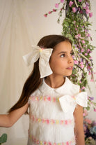 SS26 Naxos Girls Pastel Confetti Hair Bow Naxos
