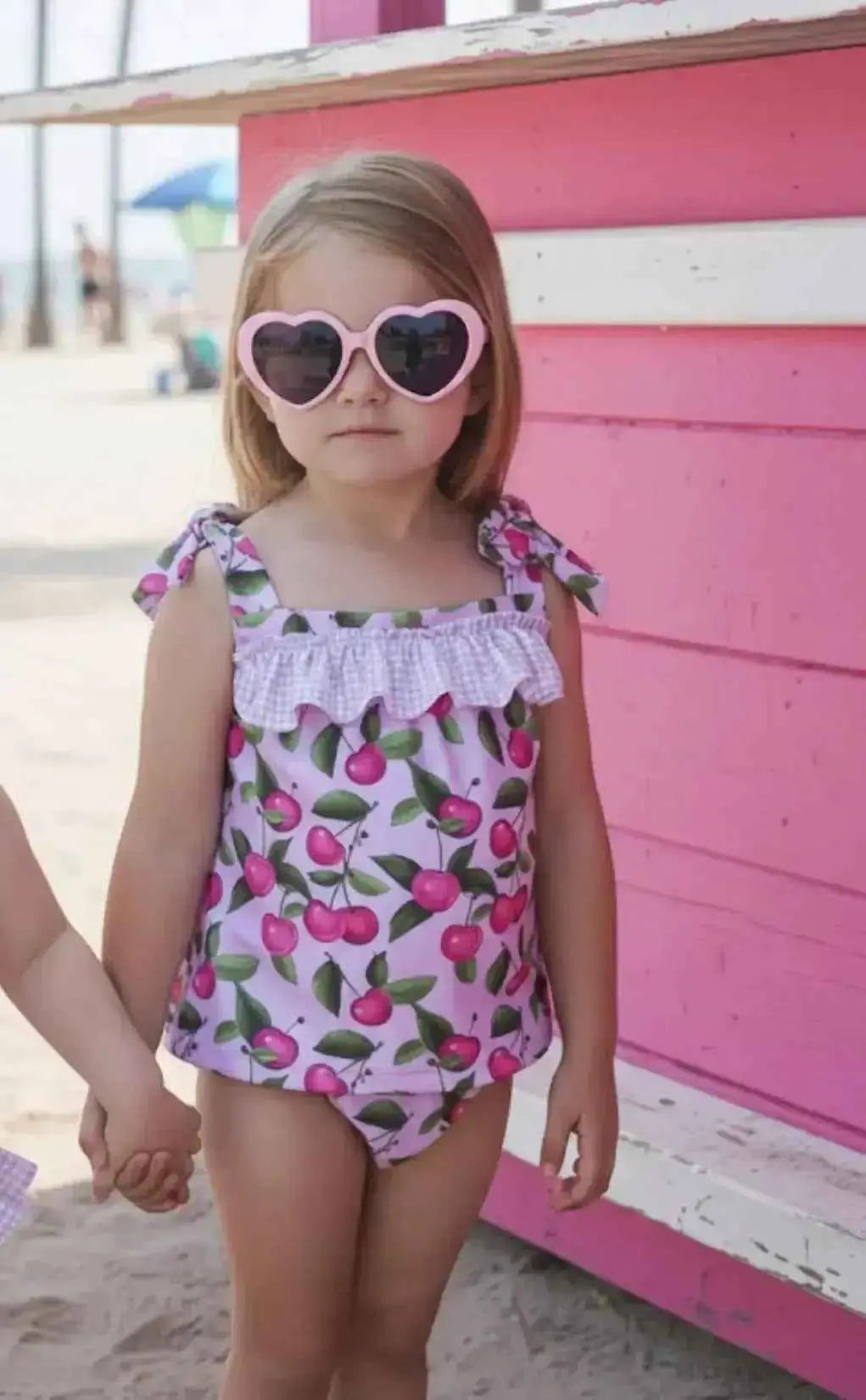 SS26 Rochy Baby Girls Cherry Swimming 2p Set  
Available in sizes: 3 months, 6 months, 12 months, 18 months, 2 years, 3 years, 4 years.