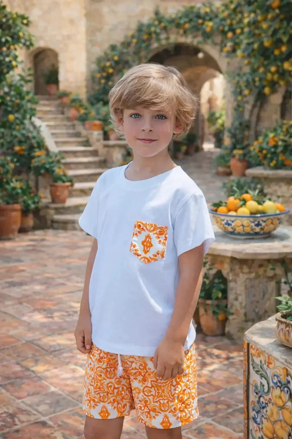 Rochy Boys D&G T-Shirt & Swim Shorts Rochy