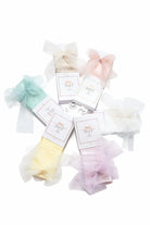 Tulle Girls Spanish Bow Knee Socks Dainty Delilah