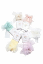 Tulle Girls Spanish Bow Knee Socks Dainty Delilah