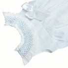 Baby Girls Smock Blue Bow Summer Romper Dainty Delilah