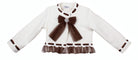 AW26 Naxos Chocolate Glitter Tulle Girls Blazer, Shirt & Skirt Set Naxos