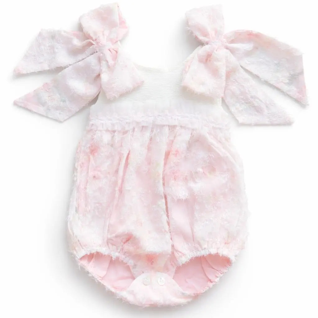 SS26 Baby Girls Multi Tulle Pink Romper Dainty Delilah